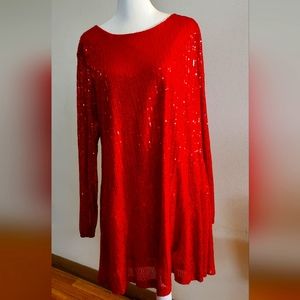 Glitter Dress from Kohls - Red - Size Medium - NWOT